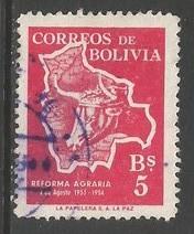 BOLIVIA 384 VFU MAP S400
