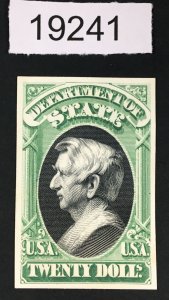 MOMEN: US STAMPS # O71P4 PROOF ON CARD LOT #19241