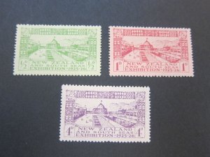 New Zealand 1925 Sc 179-81 set MH