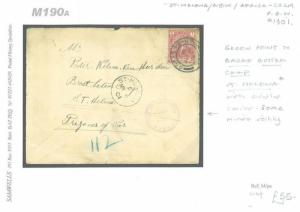 M190a 1901 SOUTH AFRICA COGH Capetown POW/St Helena Broad Bottom Camp