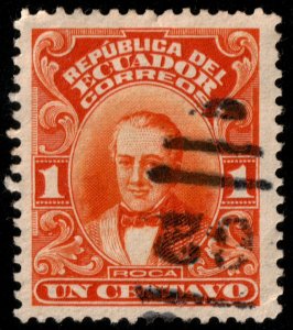 ✔️ ECUADOR 1916 - VICENTE ROCA CANCEL NUMERAL 62 - SC. 199 (o) [024]