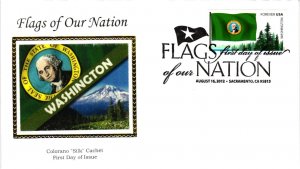 #4706 Flags of Our Nations Washington Flag – Colorano Silk Cachet