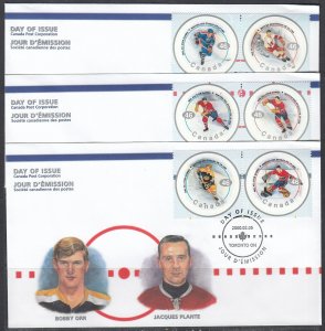 Canada Scott 1838a-f FDC - NHL All Stars