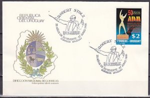 Uruguay, 1995 issue. 27/JUN/95 Conductor R Stolz cancel. Cachet cover. ^