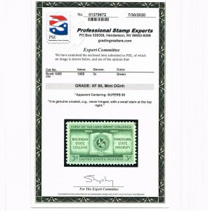 EXCELLENT GENUINE SCOTT 1065 MINT OG NH PSE CERT GRADED XF-90 APPARENT SUPERB 98