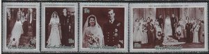 1972 Cook Islands - Sc 335-8 - MH VF - 4 single - Royal Wedding