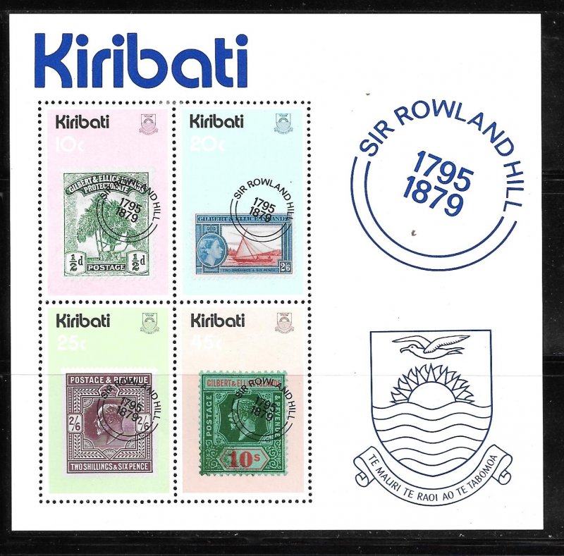 Kiribati 344a: Gilbert and Ellice Island Stamps, MH, VF