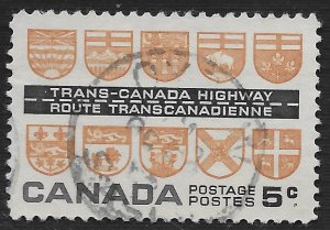 Canada #400 5c Trans-Canada Highway and Provincial Coats of Arms