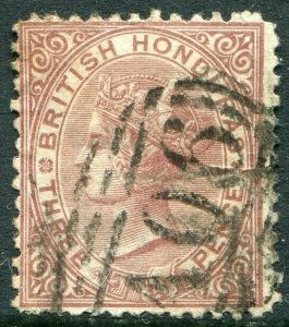 BRITISH HONDURAS-1872-79 3d Red-Brown Perf 12½ Sg 7 GOOD USED V48362
