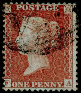 SG29, 1d red-brown, LC14, USED. Cat £22. FA