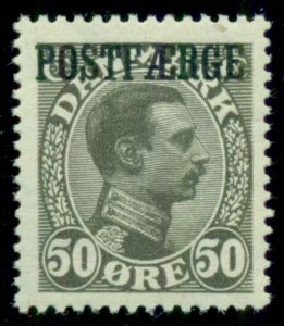 DENMARK #Q8a (PF6a) 50ore Chr. X, dark gray shade, og NH VF, Nielsen certificate