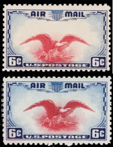 C23, Mint NH 16¢ With Major Shift Of The Eagle - With Normal WoW - Stuart Katz