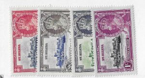 St Helena Sc #111-114 Silver Jubilee set of 4 OG/MH VF