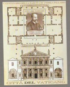 VATICAN 2008 Palladio  s/s  MNH / N8019 