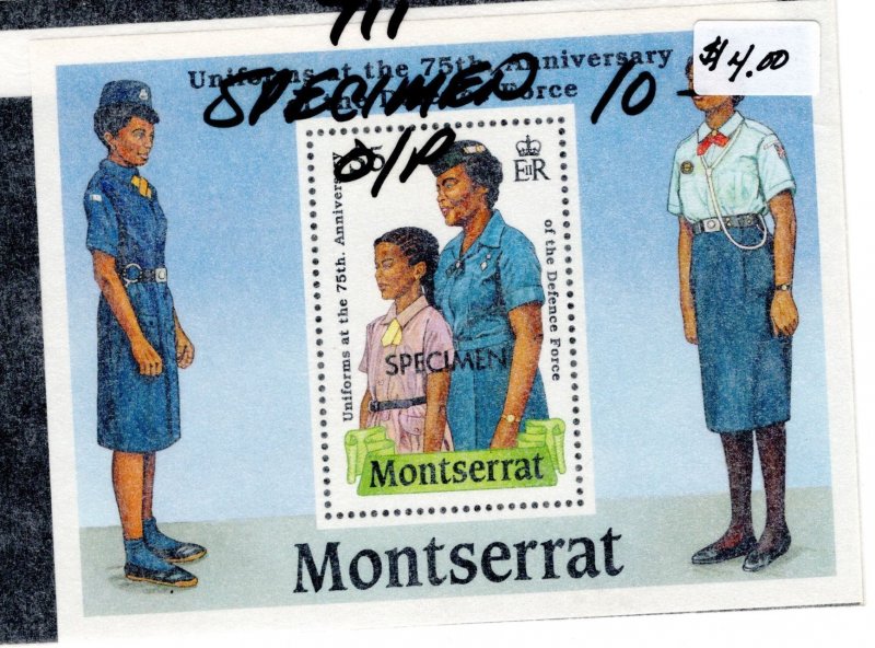 Montserrat #711 Specimen OP MNH - Stamp Souvenir Sheet