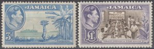 EDSROOM-22156 Jamaica 140--141 LH 1949 Complete Tobacco & Bananas CV$64.50