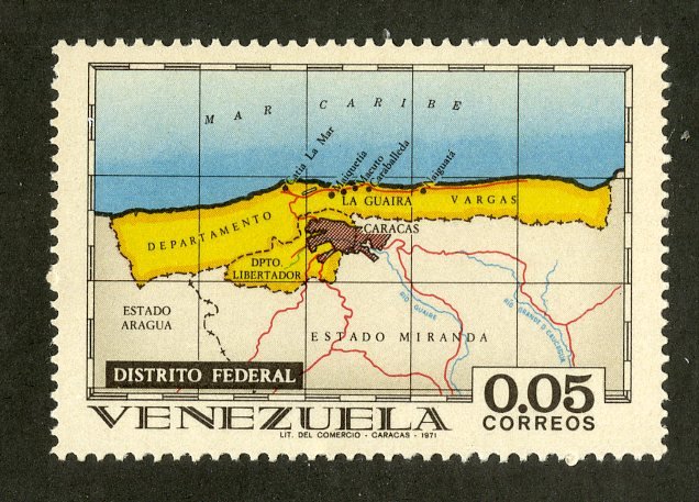 VENEZUELA 981 MNH BIN .40 MAP