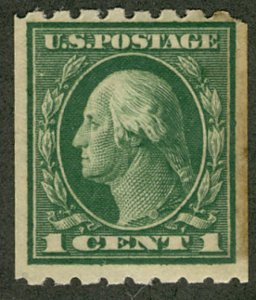 US #410 VF mint hinged, super fresh color,  Nice Stamp!