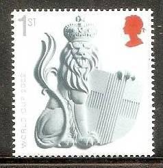 Great Britain 2002 World Cup Lion King Logo MNH # 1502