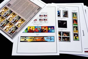 COLOR PRINTED U.S.A. 2011-2020 STAMP ALBUM PAGES (101 illustrated pages)