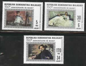 Madagascar Malagasy Scott 643-645 MNH**  1982  set