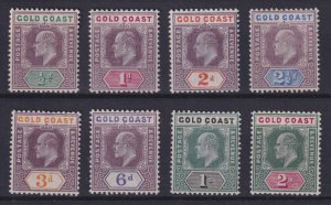 GOLD COAST 1902 Complete set of eight values ½d - 34641