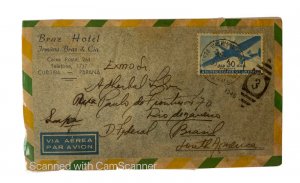 US Letter From Usa To Brazil Rio De Janeiro Airmail 30c