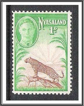 Nyasaland Protectorate #84 KG VI & Leopard NG