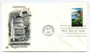 3438 California Statehood, ArtCraft, FDC