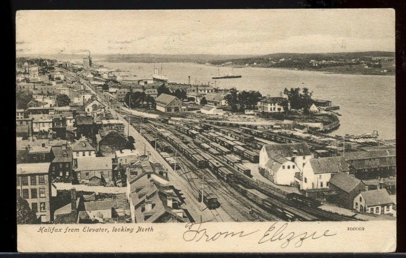 Halifax from Elevator looking North  N.S. Nova Scotia post card Canada