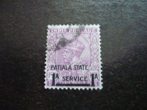 Stamps-Indian Convention State Patiala-Scott# O59- Used Part Set of 1 Stamp