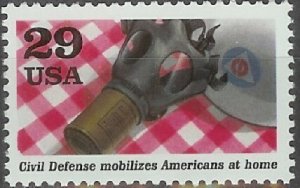 2559g WWII  Gas Mask MNH single