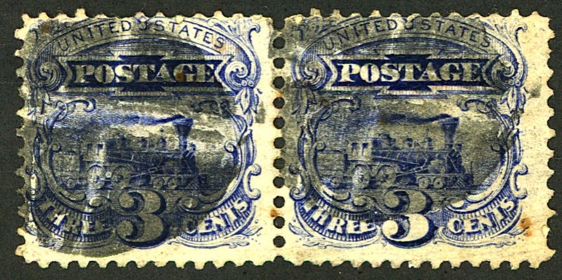 U.S. #114 USED PAIR