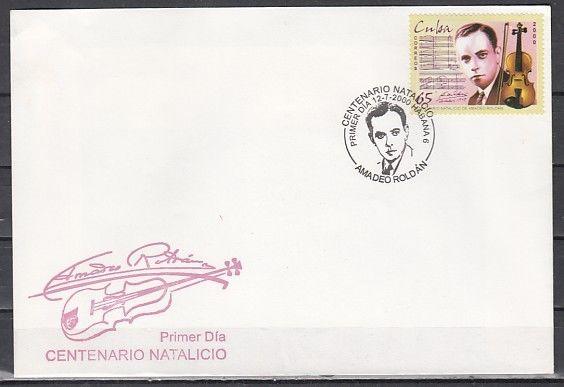 Cuba, Scott cat. 4087. Violinist issue on a First Day Cover. ^