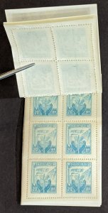 EDW1949SELL : KOREA 1956 Sc #212Fa Cplt Bklt of 5 panes PO Fresh & MNH Cat $875+