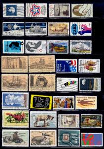 60 Different 8 Cent Commemorative Stamps Sets U.S. Used