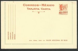 MEXICO Lettercard - 40c Archeology.........................................58618