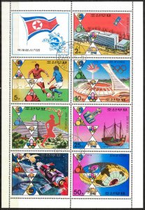 Korea 1976 Olympics Games Montreal Mi. 1523/29 Sheet Used CTO