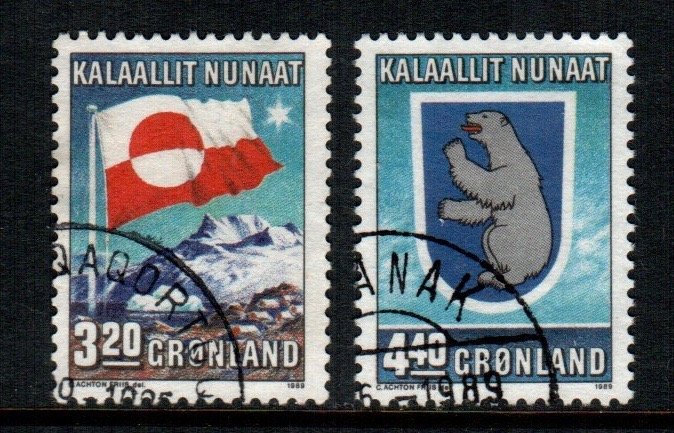 Greenland  200 - 201  used cat $  3.25