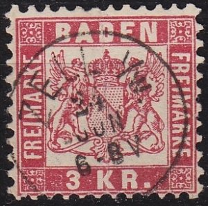 GERMANY Baden [1868] MiNr 0024 ( O/used ) [02]