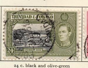 Trinidad and Tobago 1938-44 Early Issue Fine Used 24c. 029010