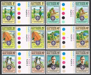 St Kitts-Nevis 370-375 gutter,MNH.Michel 365-370. Scouting,1978.W.A.Beckett.