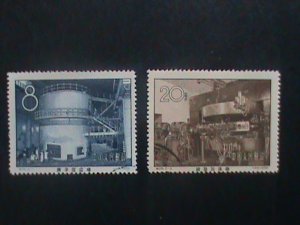 CHINA STAMP: 1958- S28 -SC#392-3  CHINA 1ST ATOMIC REACTOR & CYCLOTRON- BEIJING