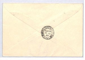 SOUTH AFRICA 1937 FDC KGVI Coronation 3d Pair ILLUSTRATED First Day Cover YJ371