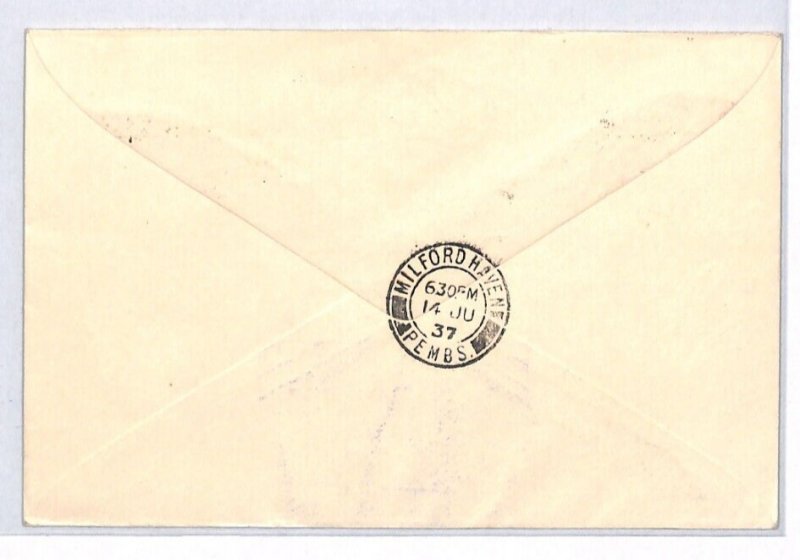 SOUTH AFRICA 1937 FDC KGVI Coronation 3d Pair ILLUSTRATED First Day Cover YJ371