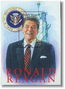 GUINEE GUINEA SHEET REAGAN PRESIDENTS