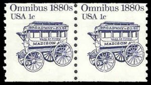 PCBstamps   US #1897 Coil Pair 2c(2x1c) Omnibus,MNH, (5)