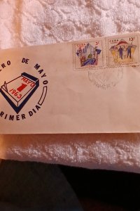 CUBA.1963.PRIMERO DE MAYO.DIA DEL TRABAJO.FDC.