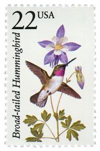 1987 22c Hummingbird, North American Wildlife Scott 2289 Mint F/VF NH