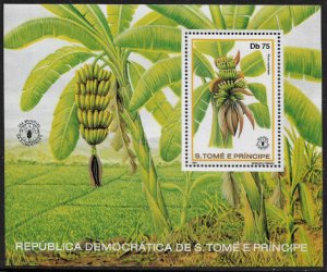 St Thomas & Prince Is #643 MNH S/Sheet - Banana Trees